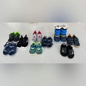Bundle of toddler boy shoes size 7-9